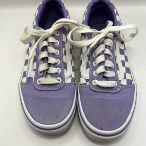 Purple Vans Lace-Up Sneakers